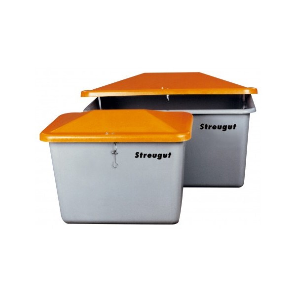 CEMO Streugutbehälter 550l grau orange