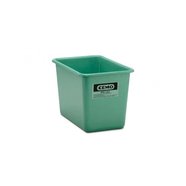 CEMO Rechteckbehälter GFK 200 hoch Standard grün