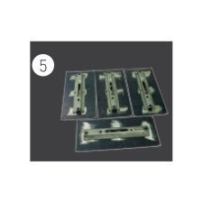 Norton Clipper Nachbearbeitungsglättflügel bewegliche Mutter CT 901 MTA 36 Satz von 4