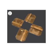 Norton Clipper Nachbearbeitungsglättflügel CT 600 UNO CT 601 Satz von 4 Stück