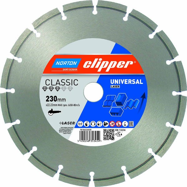 Norton Clipper Classic Universal Laser Diamanttrennscheibe