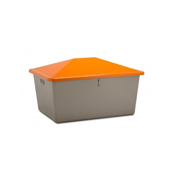 CEMO Streugutbehälter 1500l grau orange