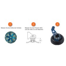 Dustcontrol Absaughaube Diamantschleifscheiben 115 mm