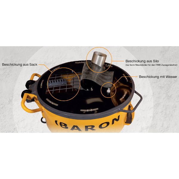 BARON Staubdeckel Zwangsmischer