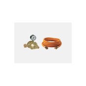 Grün Leckgassicherung  mit 10 m HD-Schlauch und verstellbarem Regler 0,5 - 4 bar, 12 kg/h