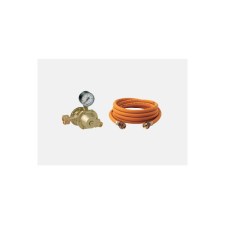 Grün Leckgassicherung  mit 10 m HD-Schlauch und verstellbarem Regler 0,5 - 4 bar, 12 kg/h