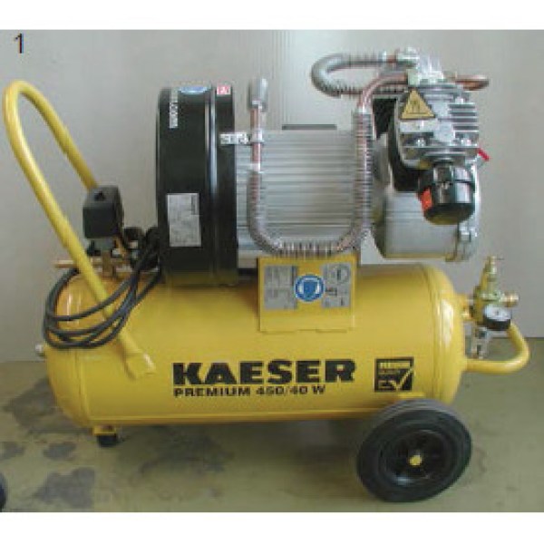 GRÜN 2-Zylinder-Kolbenkompressor